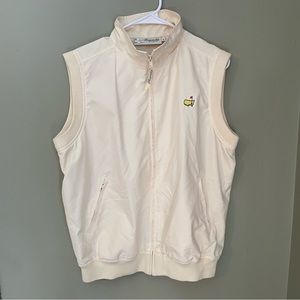 Men’s Large Magnolia Lane MASTERS Golf Vest Yellow/Cream
